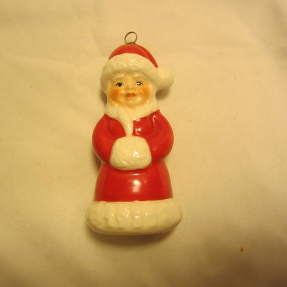 VTG 1980 GOEBEL ANNUAL ORNAMENT, MRS SANTA PORCELAIN ORNAMENT - Picture 4 of 6